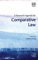 A RESEARCH AGENDA FOR COMPARATIVE LAW