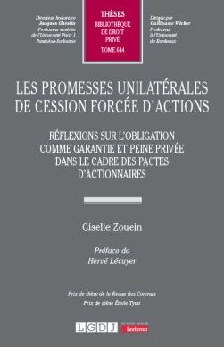 LES PROMESSES UNILATÉRALES DE CESSION FORCÉE D'ACTIONS