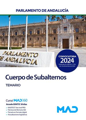 TEMARIO. CUERPO DE SUBALTERNOS