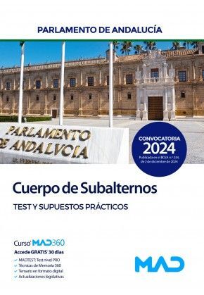 TEST Y SUPUESTOS PRÁCTICOS. CUERPO DE SUBALTERNOS