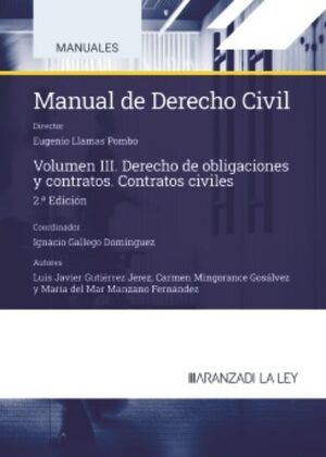 MANUAL DE DERECHO CIVIL, VOL. III