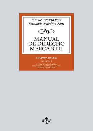 MANUAL DE DERECHO MERCANTIL, II