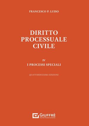 DIRITTO PROCESSUALE CIVILE, IV