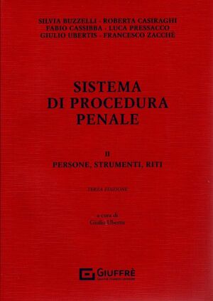 SISTEMA DI PROCEDURA PENALE - VOLUME II