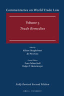 COMMENTARIES ON WORLD TRADE LAW: VOLUME 3